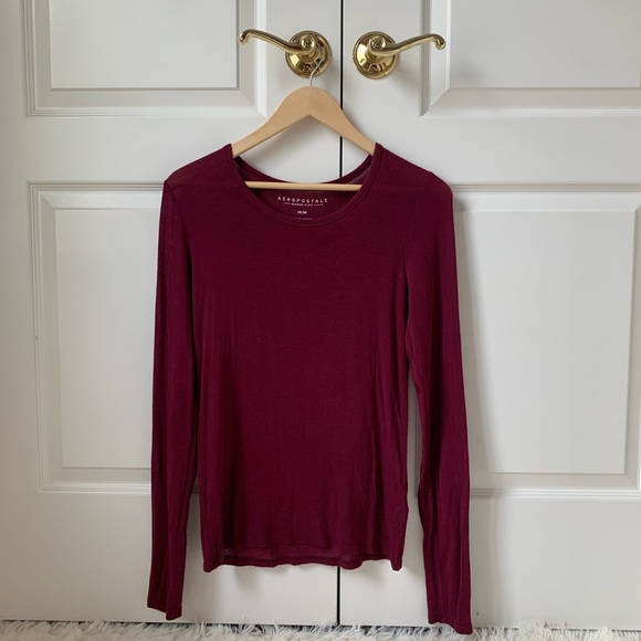 Aeropostale Sweaters - Aeropostale maroon sweater size med long sleeve